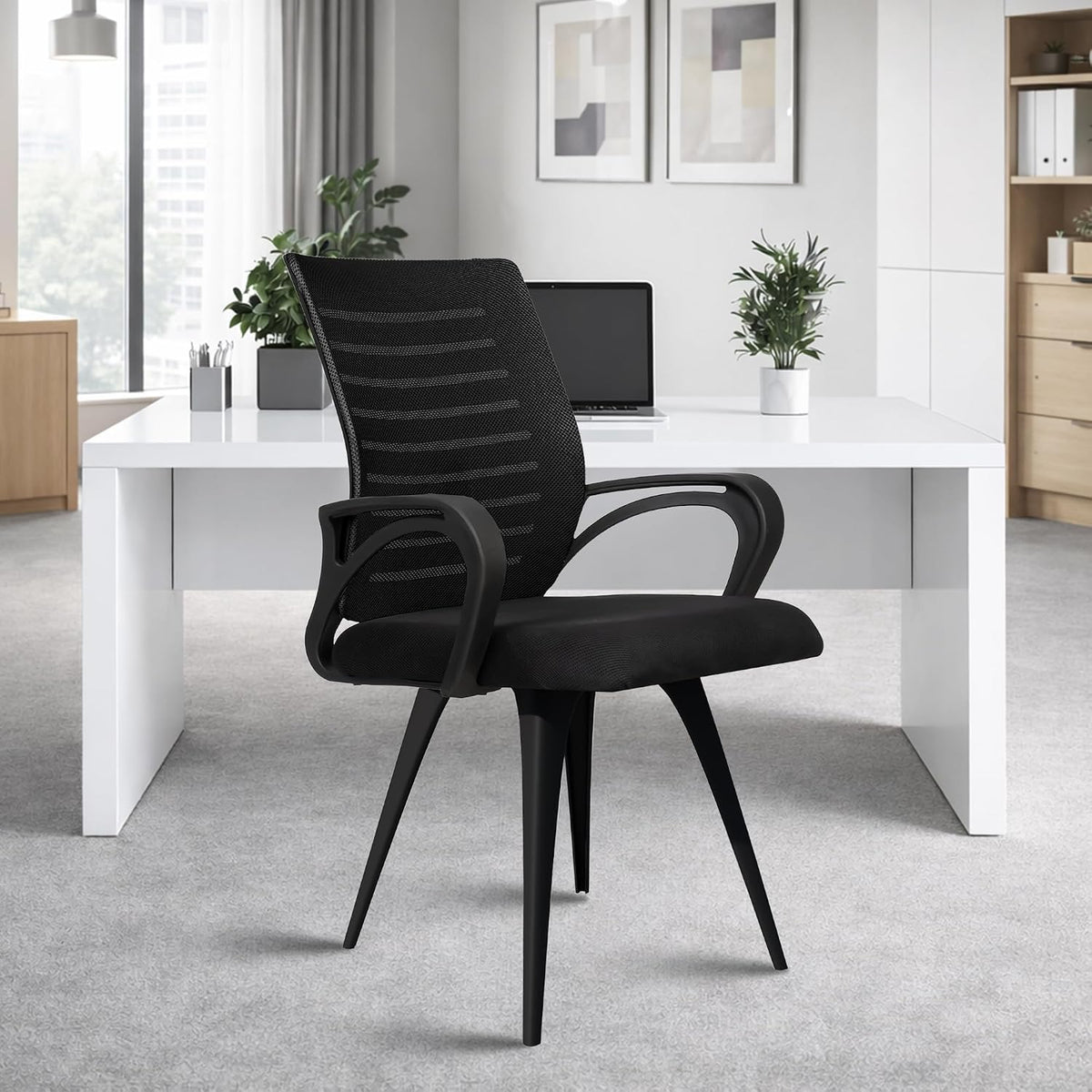ROSE® Elite | 3 Years Brand Warranty | Ergonomic Office Chair, Study, WFH, Revolving, Rolling, Desk, Task, Laptop, Student Chair (Black, Elite MB Reception)